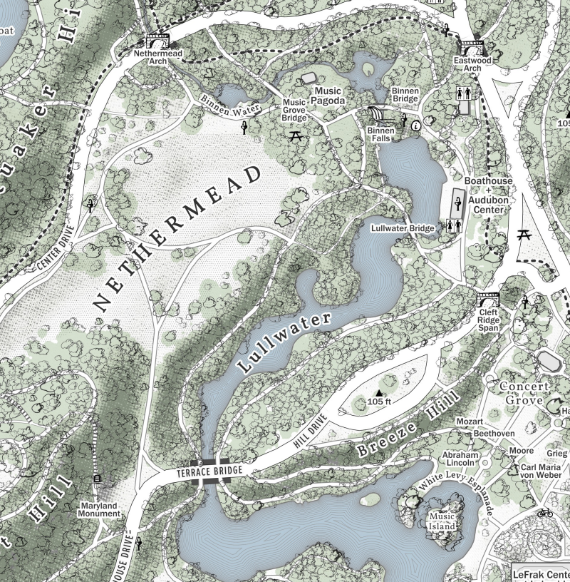 Prospect Park Wall Map