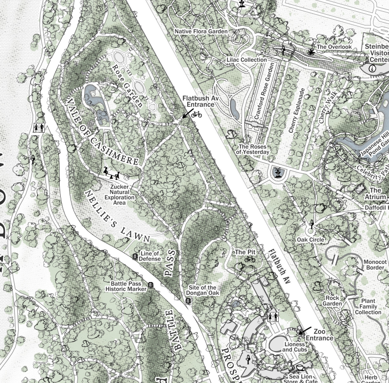 Prospect Park Wall Map