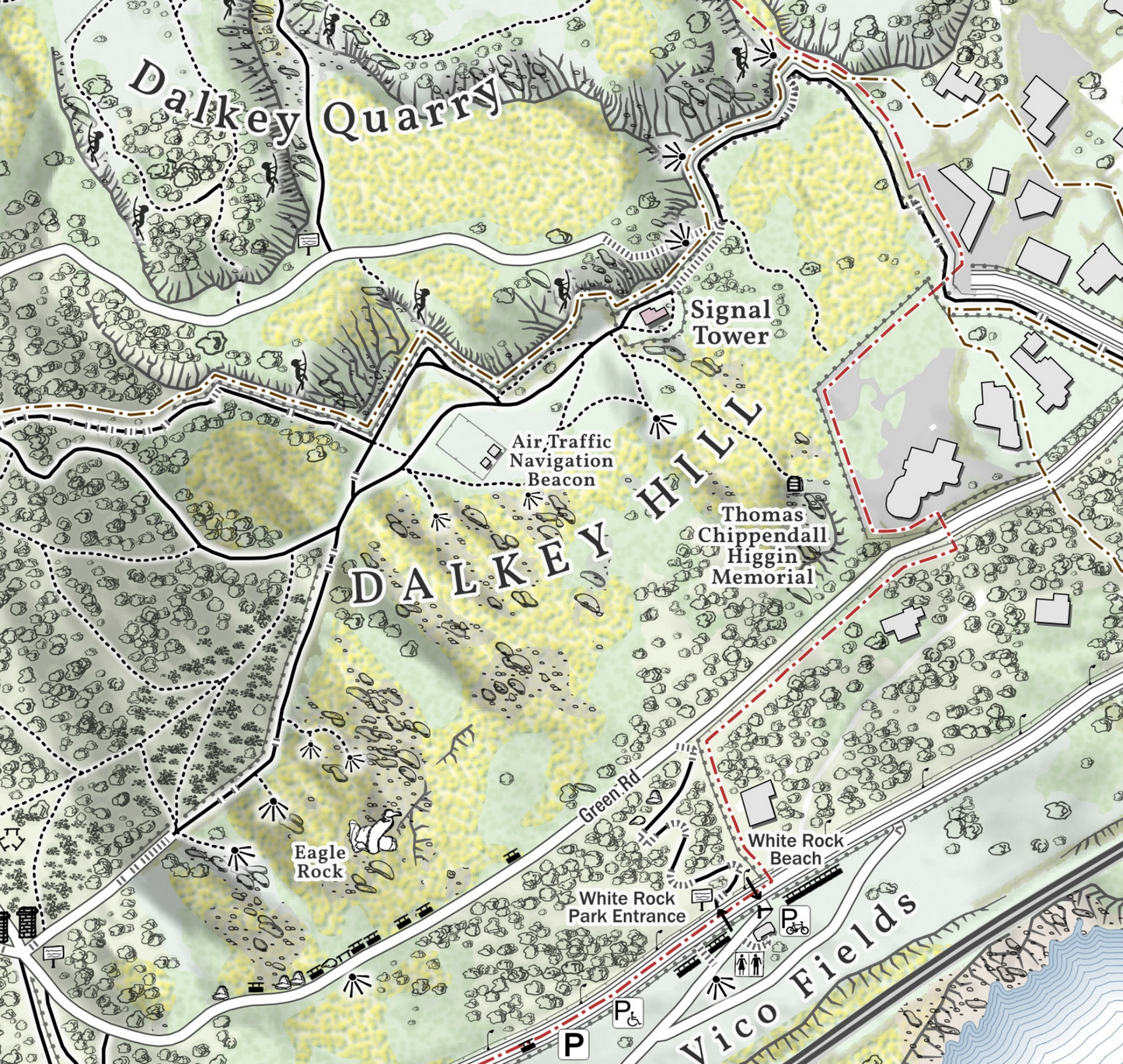 Killiney Hill Wall Map