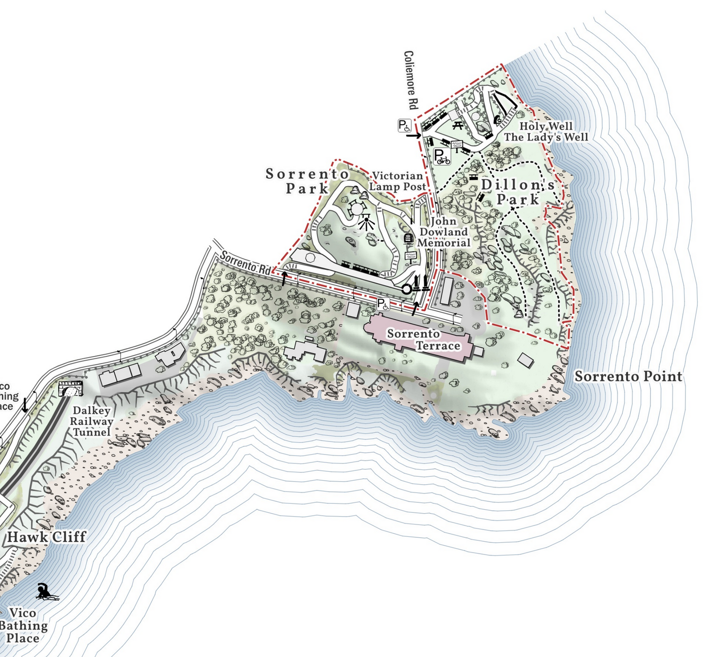 Killiney Hill Wall Map